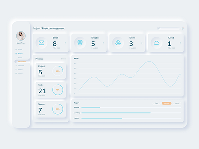 Dashboard Neumorphic