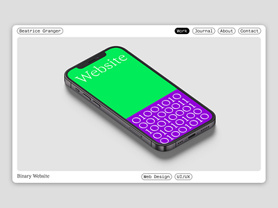 Beatrice Granger — Portfolio graphicdesign template typography ui webdesign webflow website