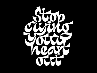 Song lyrics art of lettering display type hand lettering lettering print design typedesign typo typography typography art