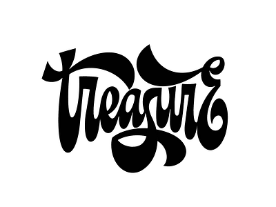 Treasure calligraphy hand lettering handlettering illustration inktober lettering lettering art lettering artist print design typography