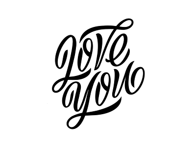 Love you calligraphy lettering lettering artist type typography