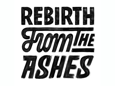 Rebirth digital drawing drawing hand lettering letterforms lettering type typo typography