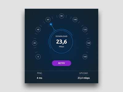 Speedtest download interface internet ping speedometer speedtest test ui upload widget