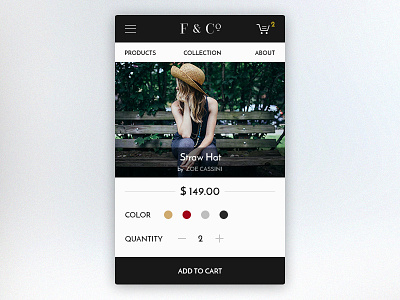 Shop Card app card clean concept design fashion flat material mobile shop ui ux