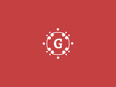 G abstract contrast design elegant fashion flower golden ratio icon logo luxury mark symbol