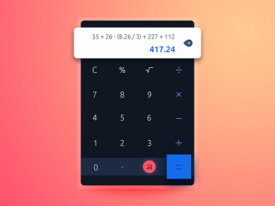 Calculator app calculator design flat graph interface material math mobile numbers ui ux