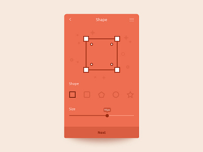 Shapes app clean color flat icons illustration minimal mobile outline shapes ui ux