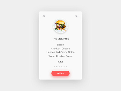 Burger app burger card clean concept design flat interface minimal mobile ui ux