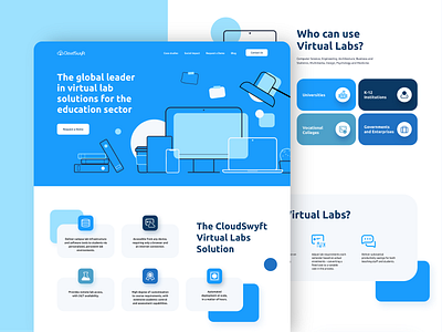 CloudSwyft - Web Design cloud design tech ui ux website