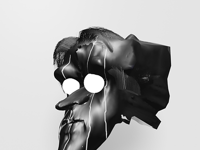 3D self portrait to mask blender blender3d experimental hair mask modelling modifier sculpting