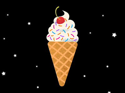 Ice-cream illustration candy design flat food icecream icon illustration logo minimal sweet vector