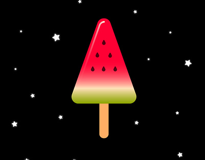 Ice-cream illustration design flat food icecream icon illustration logo sweets vector watermelon