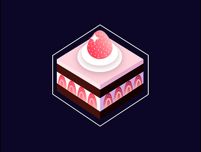 Cake illustration cake candy design flat food icon illustration logo sweet sweets vector