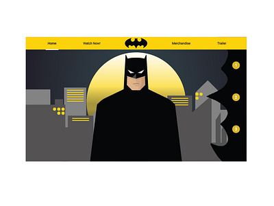 Batman theme Landing page