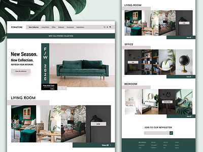 Furniture Website Design design ui ui design web website