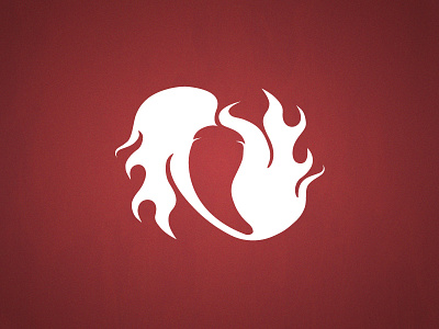 Hot Pepper chili pepper fire flames hot jalapeno logo pepper red spicy white