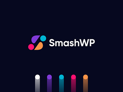 SmashWP app branding design flat icon logo minimal s logo ui ux web