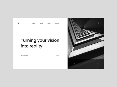 Landing page for architect.