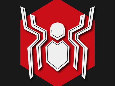 Spider Logo design illustration typography vector