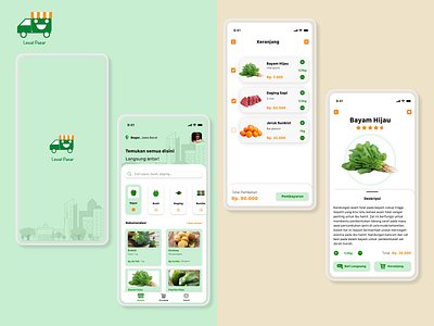 Lewat Pasar Grocery Store design illustration mobile app design mobile design mobile ui ui ui design ux ux design
