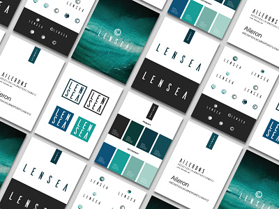 Lensea Style Guide art direction artwork branding design identity branding illustration logo print typography vector