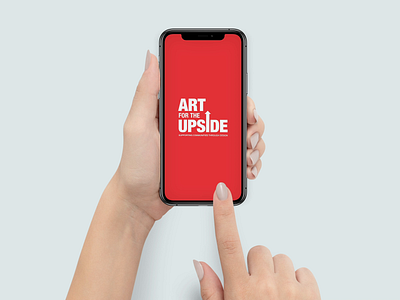 Art for the Upside art direction artwork branding design donate identity branding logo nonprofit positive