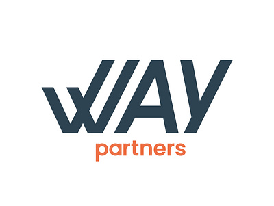 Way Partners Logo art direction branding design identity branding logo typography
