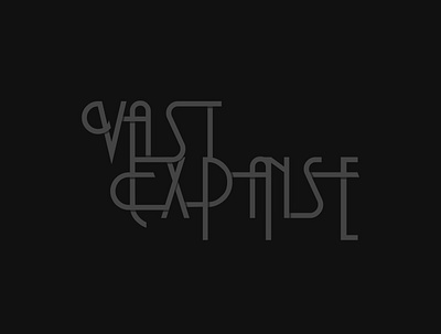 Vast Expanse Logo art direction lettering logo typography