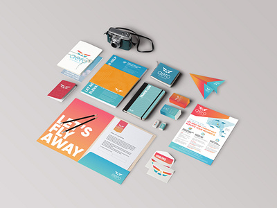 Aero Air Charter Print Design branding design print stationery