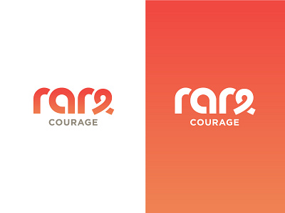RARE Courage Logo branding identity identity branding logo typography