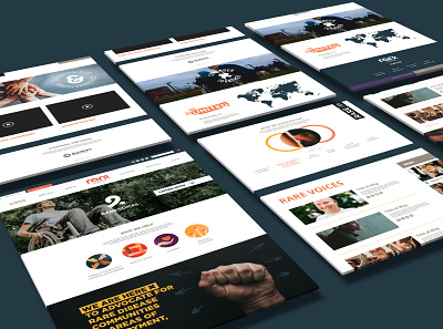 RARE Courage Website Design art direction branding design identity branding typography ui ux web