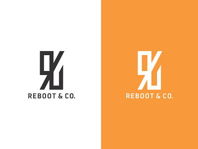 Reboot & Co. Logo branding design identity branding logo monogram rc typography vector