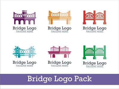 Bridge Logo abstract architecture bridge building business concept connection construction creative design element graphic icon illustration logo modern shape sign symbol vector