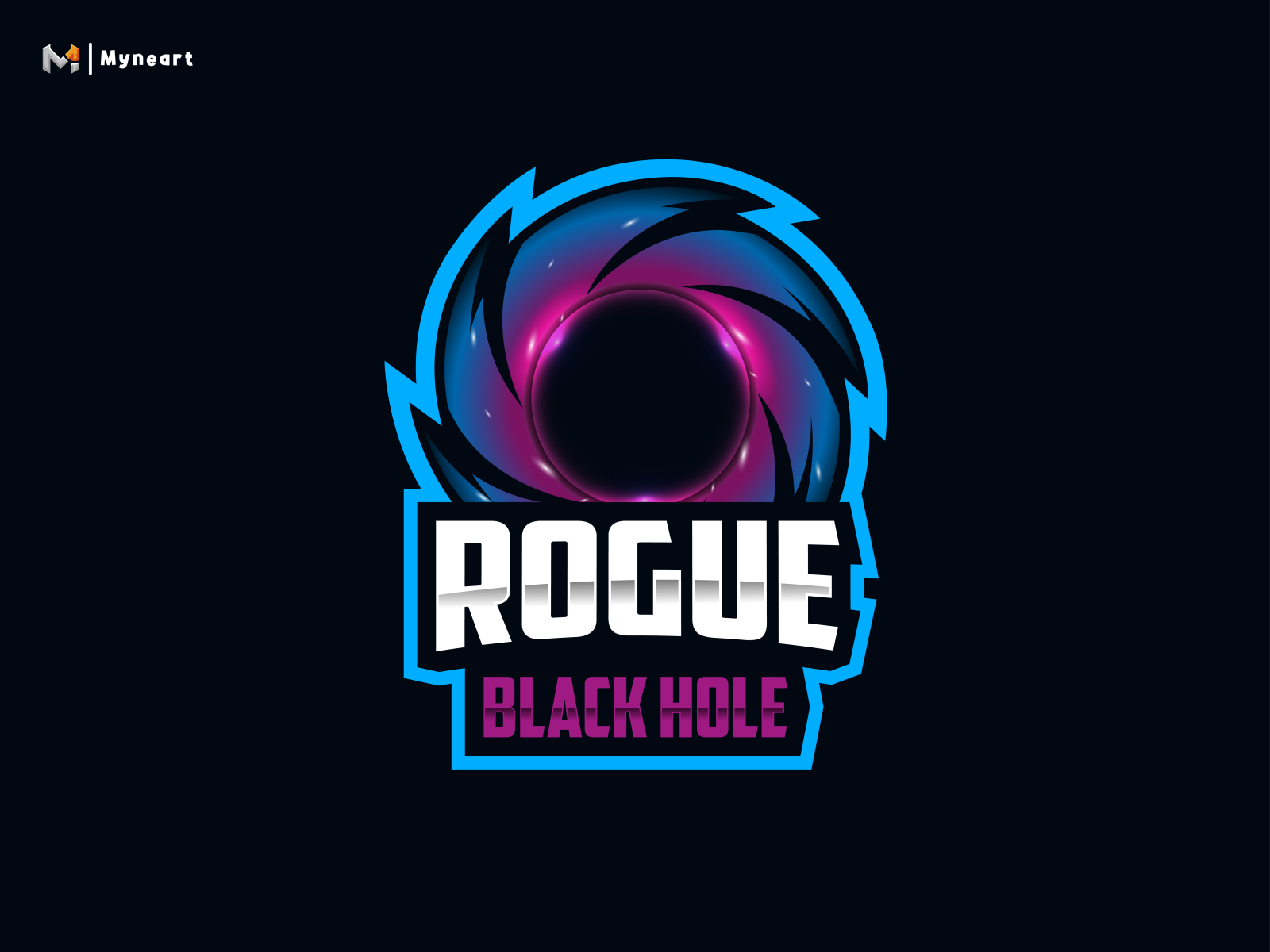 Black Hole Hand Logo