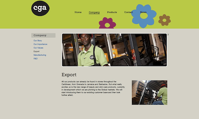 CGA Ltd. ago branding cga design re branding trinidad tobago website