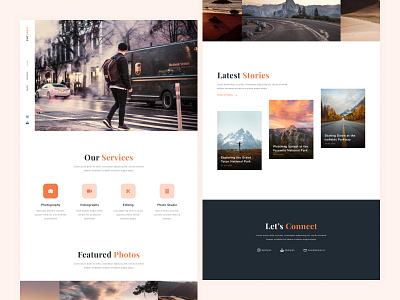 PHTGRPH - Photography Website Exploration app clean design landing page photography ui ui design web design website