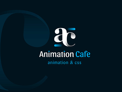 Animation Cafe app branding design icon identity lettering logo mobile type typography