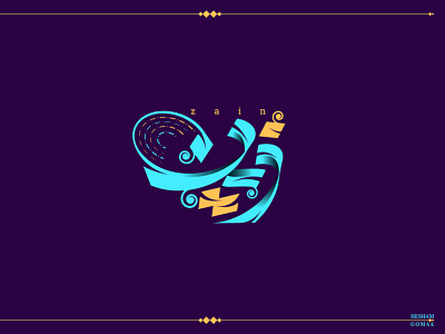 ZAIN animation branding design identity illustration illustrator lettering logo type typography