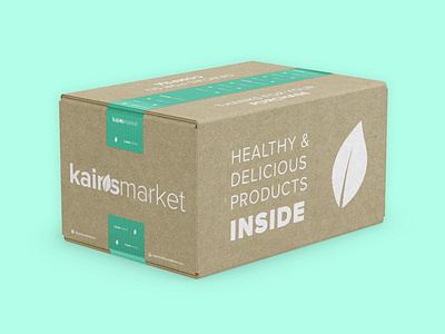 kraft box design for Kairos Market