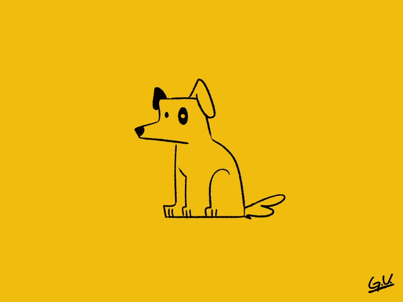 Borkborkbork animation design dog doggust illustration