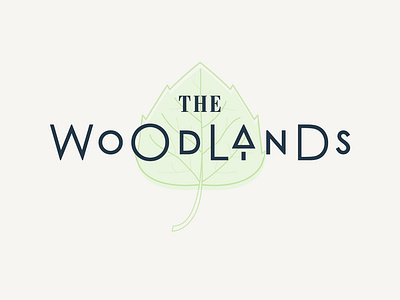 Woodlands active branding design fun green illustration leaf logo senior living tree typography vector