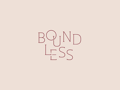 Boundless logo branding design techevent typography vector