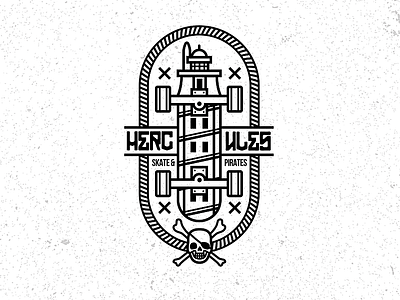 Hercules - Skate design design hercules illustrator pirates sk8 skate skater skull urban wear design