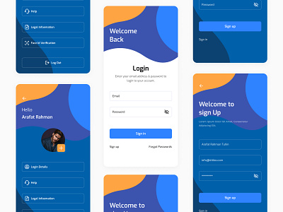 Login/Signup page Design