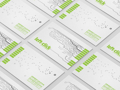 Left-click Business Cards branding business card print design