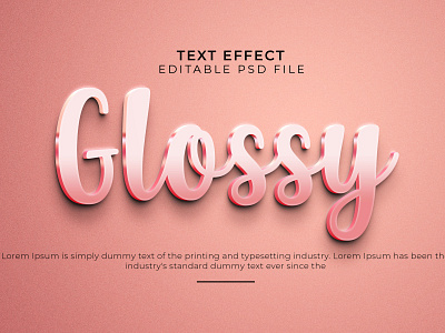 Glossy Text Effect