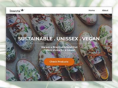 Landing page | Insecta Shoes bootstrap dailyui figma landing page web