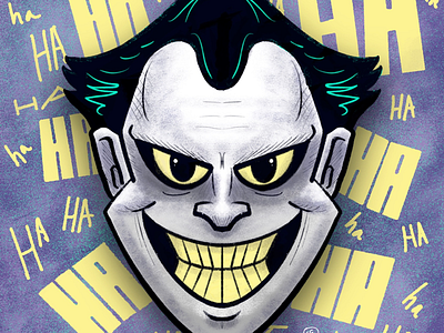 The Joker batman fan art illustration joker procreate
