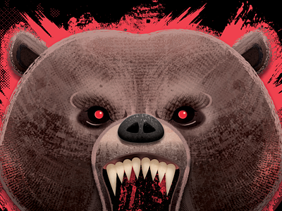 Raging Angry Bear affinity designer angry bear digital art illustration personal project wild