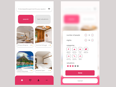 booking an apartment apartment app app design application design holiday travel ui ux vacation